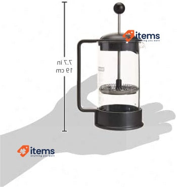 BODUM 1543-01US Brazil 3 Cup French Press Coffee Maker, Black, 0.35 l, 12 oz