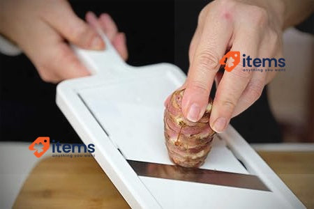 Fackelmann Thick and Thin Cutter Variable Thickness Mandoline Slicer Tool Waste