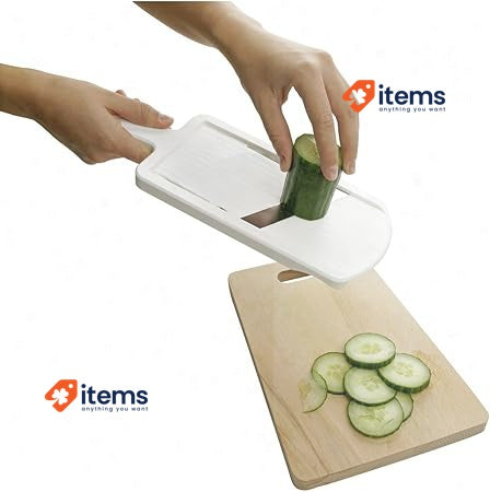 Fackelmann Thick and Thin Cutter Variable Thickness Mandoline Slicer Tool Waste