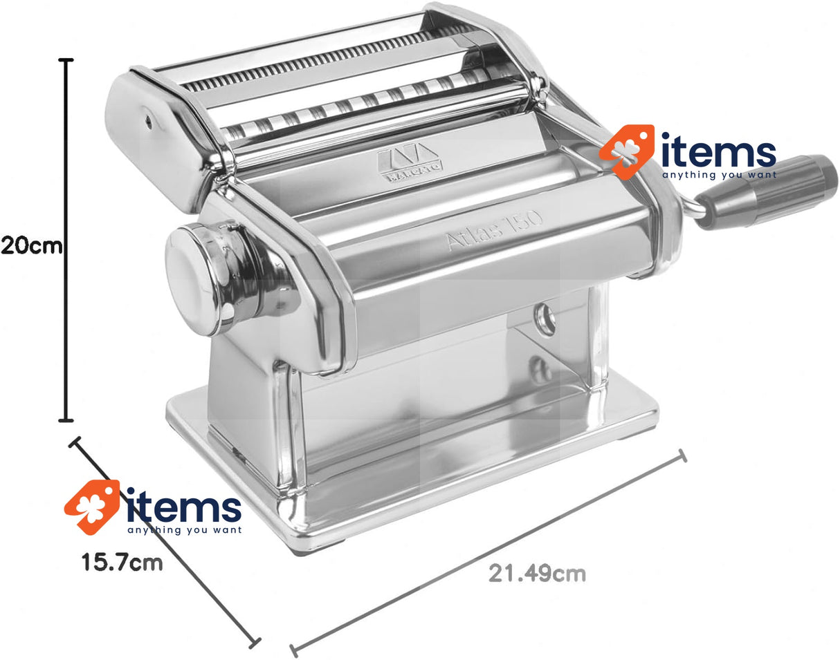 Marcato Pasta Machine, Pasta Maker, Pasta Roller for Handmade Fresh Pasta Italy