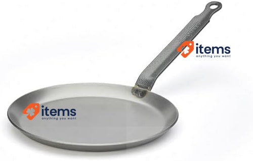 de Buyer Crepe Pan Carbon Plus Induction Searing, Browning, Grilling 20cm White