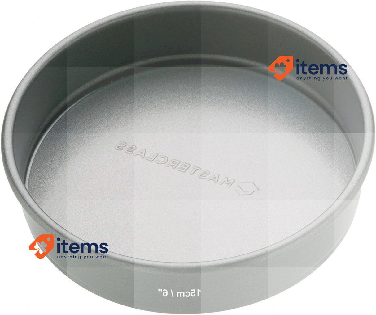 MasterClass Round Cake Tin 15 cm, With Loose Base, Non-Stick, Carbon, 6 inches