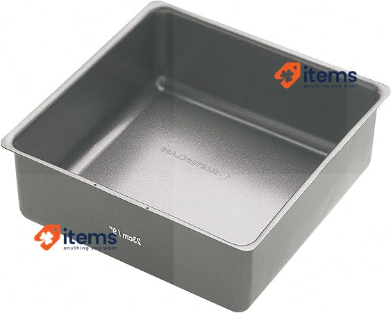 MasterClass KCMCHB35 23 cm Deep Cake Tin Grey 1 mm PFOA Stick Loose Bottom Steel