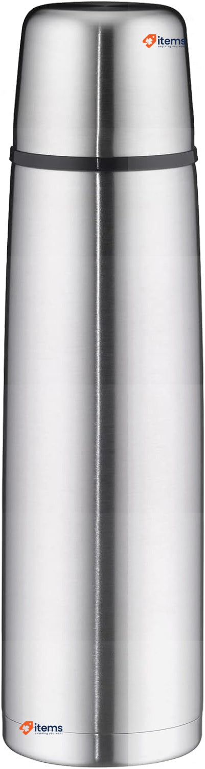 Alfi isoTherm Thermos Bottle 1.0 L Perfect Stainless Steel with Screw Cap