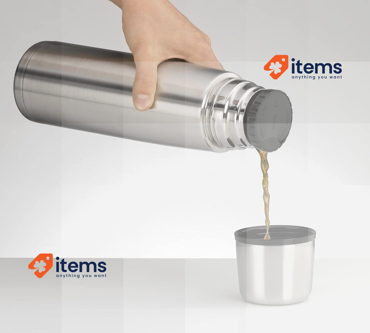 Alfi Isotherm Thermos Bottle 1.0 L Perfect Stainless Steel With Screw Cap