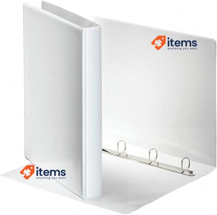 Esselte Essentials Presentation Binder, PP 2 cm Ring Diameter, 49701 - A4 White