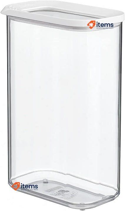 Mepal Transparent Food Storage Container 2000 Ml White Containers Rectangular