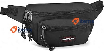 EASTPAK Doggy Bag, One Size Black Bum Bag for Travel - Waist Bag w/Belt 3 L