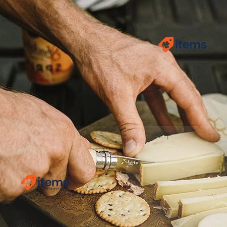 Opinel No.10 Stainless Steel Folding Knife with Beechwood Handle Box Box of 6