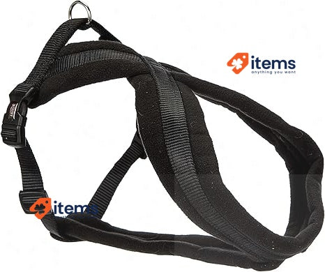 Trixie Premium Harness With Fleece Padding, Black S - M 40 70 Cm/20 Mm Harnesses