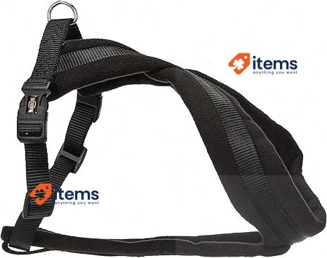 Trixie Premium Harness With Fleece Padding, Black S - M 40 70 Cm/20 Mm Harnesses