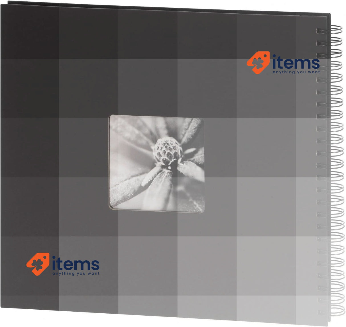 Hama 90140 36 x 32 cm Fine Art Spiralbound Album | Photos 50 Pages, Black