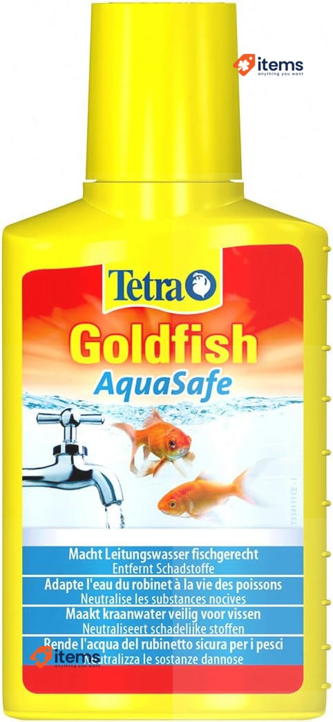 Tetra Goldfish Aquasafe Conditioner Makes Tap Water for Goldfish, 250 Ml