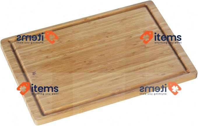 WMF Bamboo Wood Cutting Table With Surco For Liquids 45 X 30 Cm Brown Wooden
