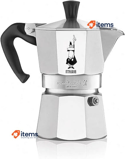 Bialetti Moka Express Aluminium Stovetop Coffee Maker (4 Cup),0.19 liters