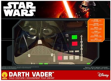 Rubies 41020 Darth Vader Costume for Child Size Large