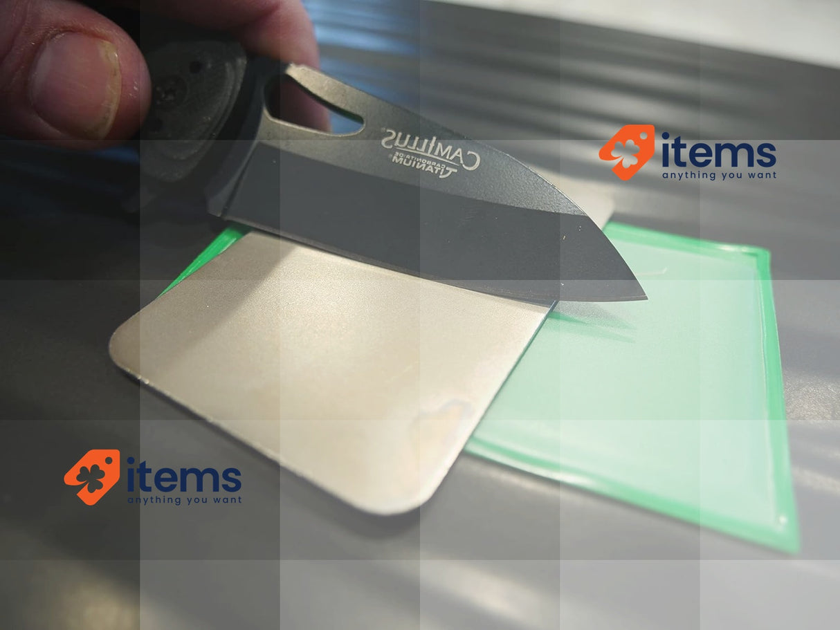 DMT D3E 3-Inch Dia-Sharp Credit Card Sized Extra-Fine Sharpener - Clear