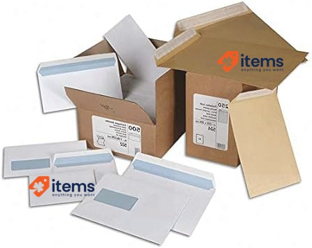 500 White Envelopes w/Window: GPV 503 Envelopes DL 100 x 220mm for Business Post