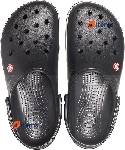 Crocs Men s Crocband Clogs Black Size UK 10 EU 43/44 Crocs Unisex 9 Men/ Women