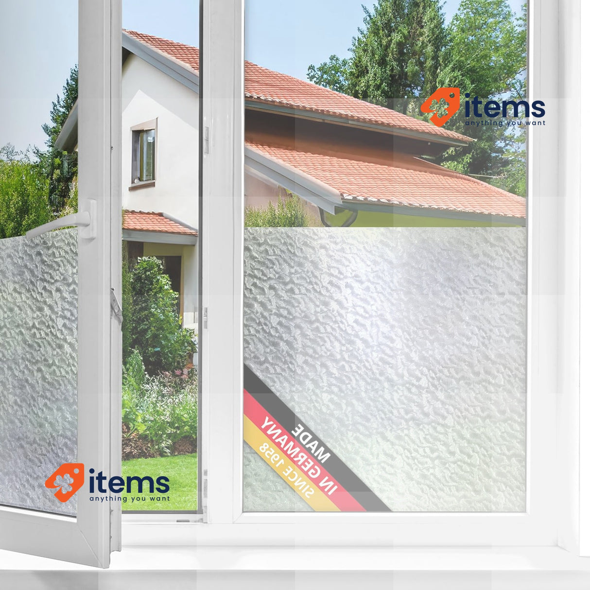 d-c-fix window film privacy Snow – 90cm x 2,1m – self adhesive vinyl films