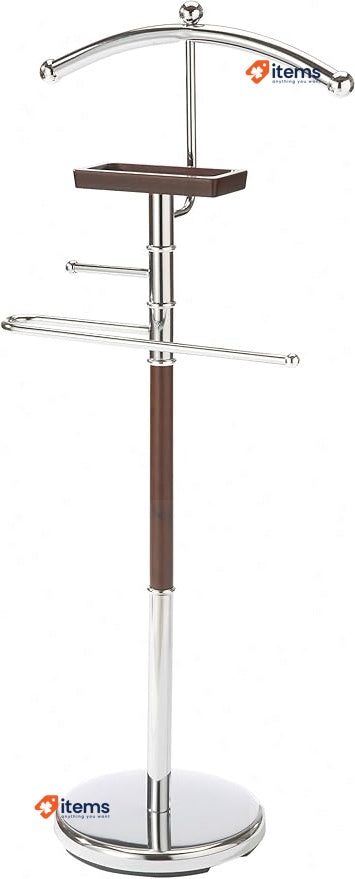 axentia Godiva Floor Standing Clothes Valet, High Gloss Standing Suit Hanger