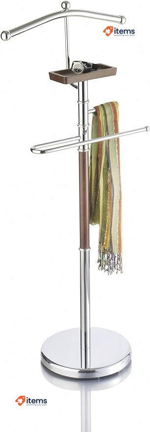 axentia Godiva Floor Standing Clothes Valet, High Gloss Standing Suit Hanger