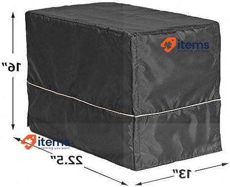Midwest Homes For Pets Dog Crate Cover With Teflon Fabric Protector Black 59 cm