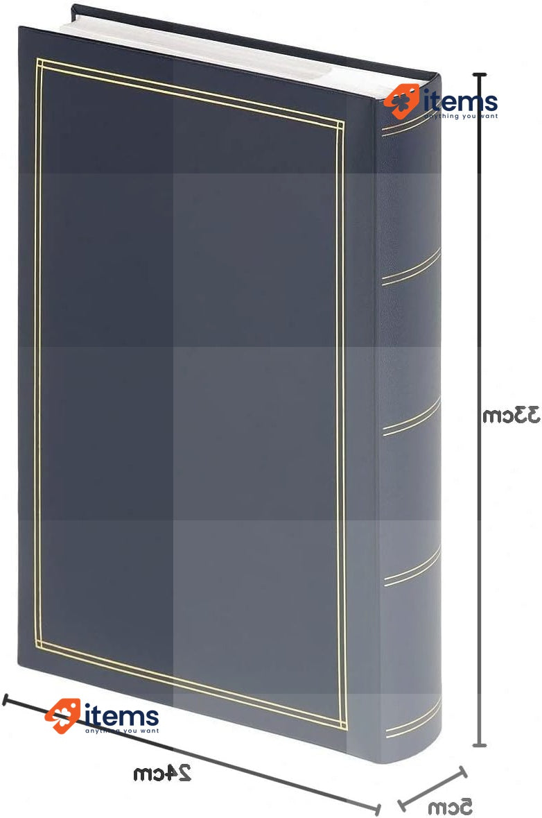 walther Design Photo Album Blue 300 Photos 10 x 15 cm Memo Album Monza ME-140-L