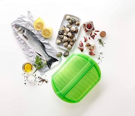 Lékué Coffret Steam Case
With Tray 3-4 People 1400ml Green Color