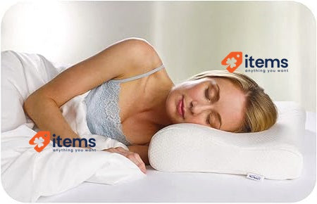 Tempur Comfort sleeping pillow, Plastic, beige, 40 x 80 cm