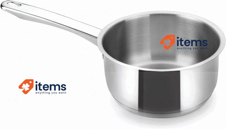 Lacor - 32216 SAUCEPAN 16 CMS. BASIC Silver Highly-Durable Pan for Kitchen