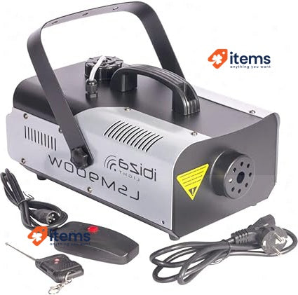 Ibiza LSM900W 900W Smoke Machine with Remote Control Black and Grey