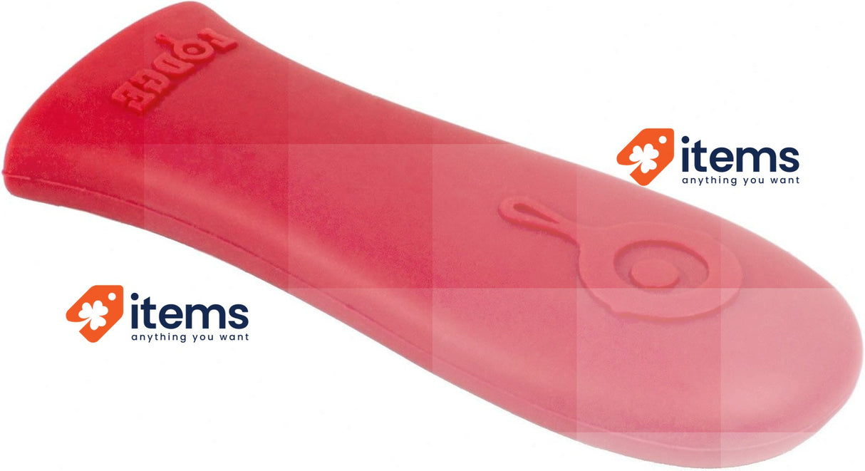 Lodge Classic Silicone Hot Handle Holder, Red, 5-5/8" L x 2"