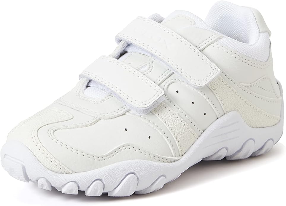 Geox Boys J CRUSH M Sneakers White Boy Shoes Size 35EU / UK2.5 Stylish Trainers