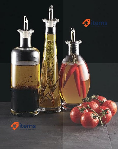 Kitchencraft World Of Flavours Vinegar / Olive Oil Bottle With Bellied Design