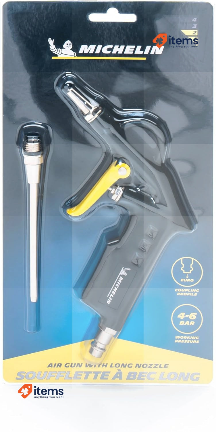Michelin Long Nozzle Blowing Pistol Black Air Blow Guns for Automotive Use