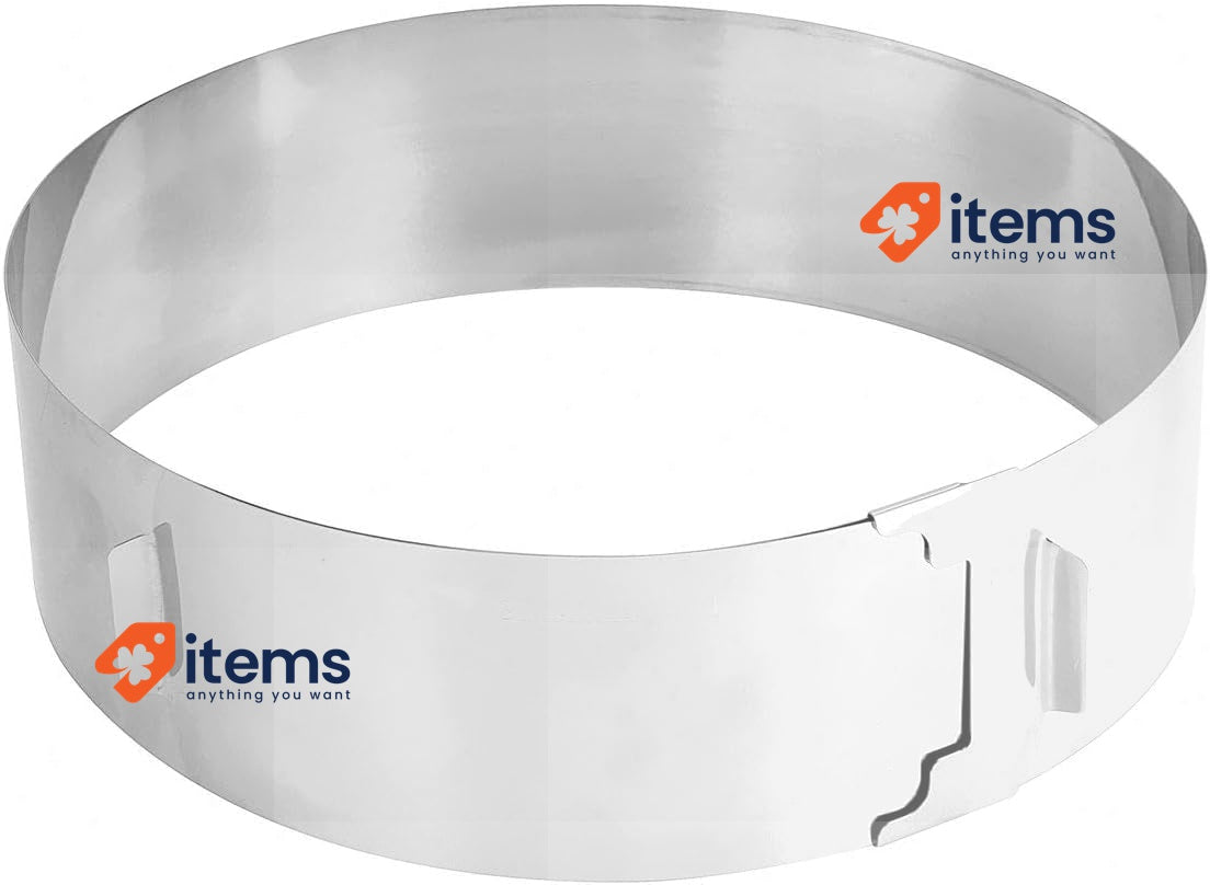 Zenker Cake Ring Patisserie with 2 handles Ø15-30x7,5 cm in silver