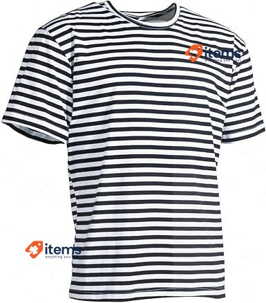 MFH Men's 00109 Pull On Round Neck T - Shirt Medium White Blue Navy Russian Half