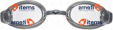 Arena Zoom X-Fit Goggles Silver Clear Swimming Glasses Black Anti-Fog Unisex