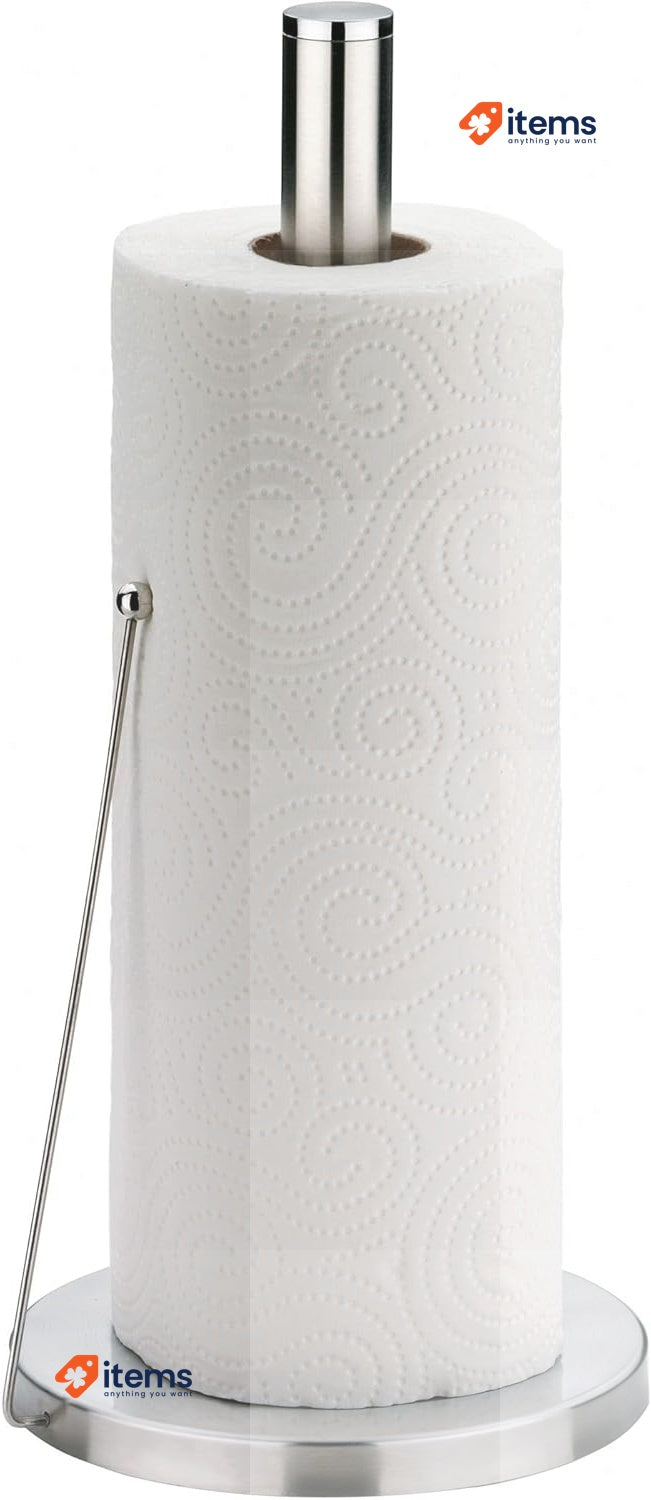 kela 16920 Kitchen Roll Holder 33.5 cm tall, Stainless steel Matte Roller blind