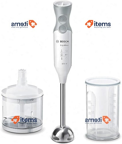 Bosch Stabmixer Stainless Steel Moxer With Suring Cup 600W White/Grey
