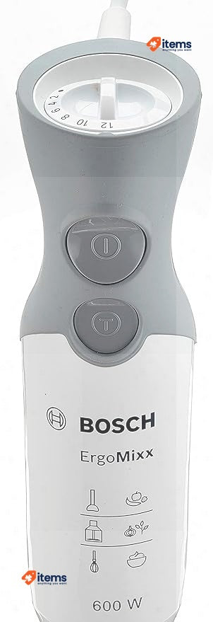 Bosch Stabmixer Stainless Steel Moxer With Suring Cup 600W White/Grey