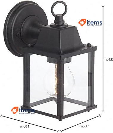 Brilliant Irvin 96186/06 External Hanging Light Black E27 1x Max W 60 W Bulb