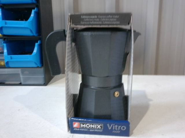Monix Vitro Noir 6-Cup Coffee Maker Suitable For All Heat Sources Bar Induction