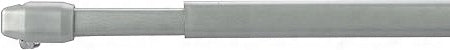 Gardinia Curtain Rod Metal Adhesive Hooks 100 - 160 Cm Silver Matt Rods Colour