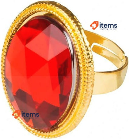 Boland 00636 - Set Of Rings With Fake Gemstones, 8 PC, 10 Years And Up Statement