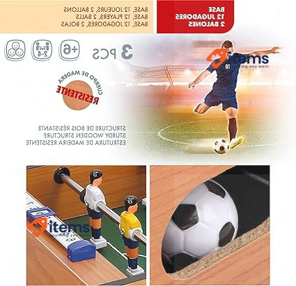 COLORBABY CB Games - Hardwood Body Table Football, 12 Players 6 Years (28513)