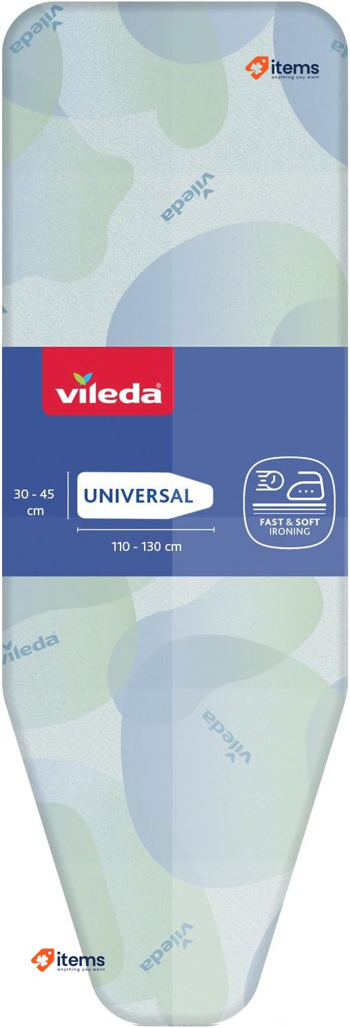 Vileda 2-in-1 Premium Ironing Board Cover Color May Vary 110 - 130 x 30 - 45 cm