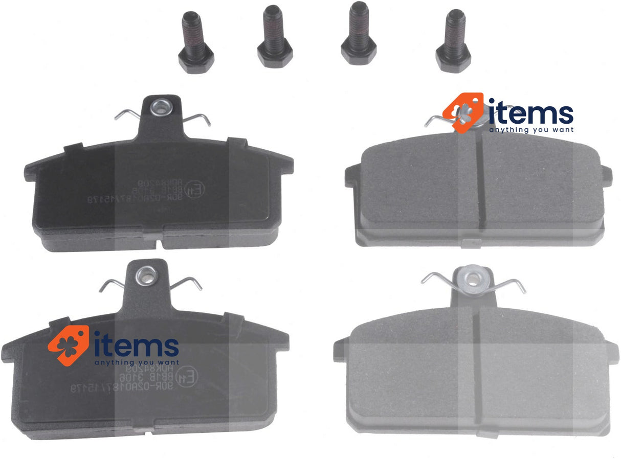 Blue Print ADK84209 Brake Pad Set with screws, pack of four