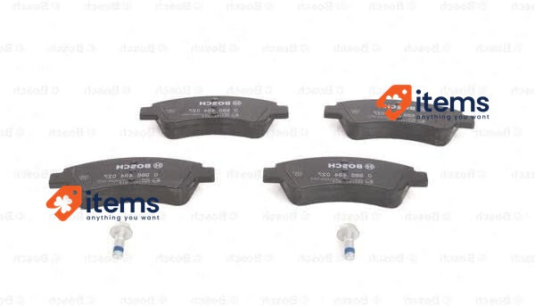 Bosch BP318 - Brake Pads Car Front Axle Reduced Noise and Dust 1 Set of 4 Pads